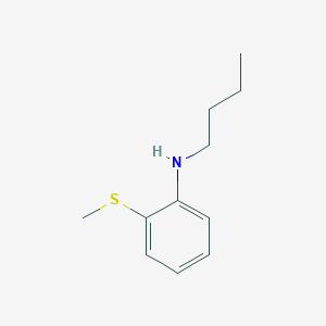 molecular formula C11H17NS B15279741 N-Butyl-2-(methylthio)aniline 