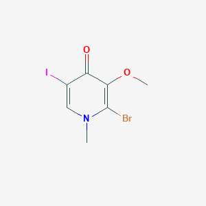2-Bromo-5-iodo-3-methoxy-1-methylpyridin-4(1H)-one