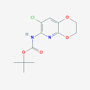 Tert-butyl (7-chloro-2,3-dihydro-[1,4]dioxino[2,3-B]pyridin-6-YL)carbamate