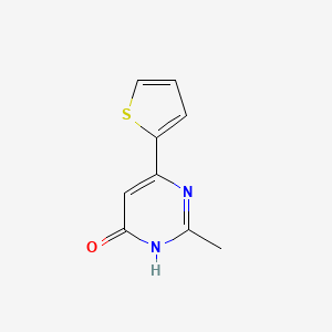 molecular formula C9H8N2OS B15279865 2-Methyl-6-(thiophen-2-yl)pyrimidin-4-ol CAS No. 1412957-90-4