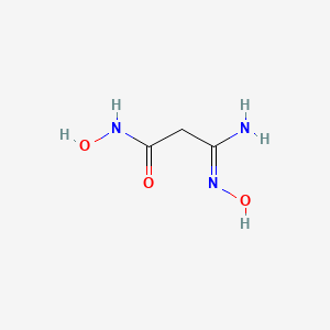 molecular formula C3H7N3O3 B15279874 N-Hydroxy-3-(hydroxyamino)-3-iminopropanamide CAS No. 849833-63-2