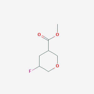 molecular formula C7H11FO3 B15279882 Methyl 5-fluorotetrahydro-2H-pyran-3-carboxylate 
