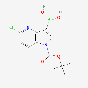 (1-(tert-Butoxycarbonyl)-5-chloro-1H-pyrrolo[3,2-b]pyridin-3-yl)boronic acid