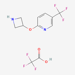 2-(3-Azetidinyloxy)-5-(trifluoromethyl)-pyridine trifluoroacetate