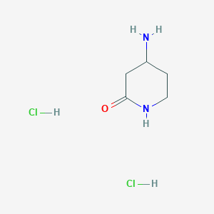 molecular formula C5H12Cl2N2O B1527993 4-Aminopiperidin-2-one dihydrochloride CAS No. 1956307-86-0