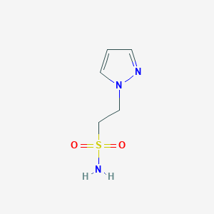 molecular formula C5H9N3O2S B15279956 2-(1H-Pyrazol-1-yl)ethanesulfonamide 
