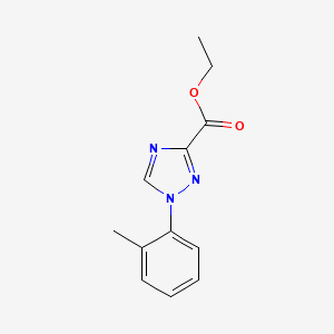 molecular formula C12H13N3O2 B1528000 Ethyl 1-(o-tolyl)-1H-1,2,4-triazole-3-carboxylate CAS No. 1245646-71-2