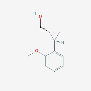 molecular formula C11H14O2 B15280021 Rel-((1R,2R)-2-(2-methoxyphenyl)cyclopropyl)methanol 