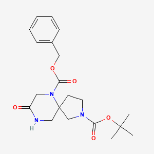 6-Benzyl 2-tert-butyl 8-oxo-2,6,9-triazaspiro[4.5]decane-2,6-dicarboxylate