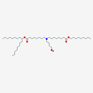 molecular formula C46H91NO5 B15280165 Heptadecan-9-yl 8-((4-hydroxybutyl)(8-(nonyloxy)-8-oxooctyl)amino)octanoate 