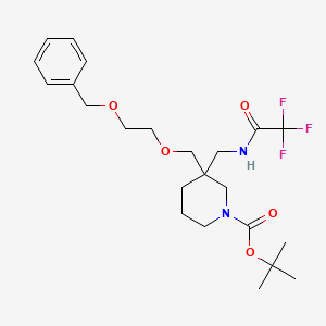 3-(2-Benzyloxy-ethoxymethyl)-3-[(2,2,2-trifluoro-acetylamino)-methyl]-piperidine-1-carboxylic acid tert-butyl ester