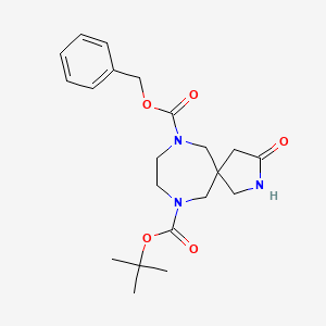 7-Benzyl 10-Tert-Butyl 3-Oxo-2,7,10-Triazaspiro[4.6]Undecane-7,10-Dicarboxylate