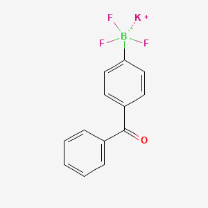molecular formula C13H9BF3KO B15280203 Potassium (4-benzoylphenyl)trifluoroborate 