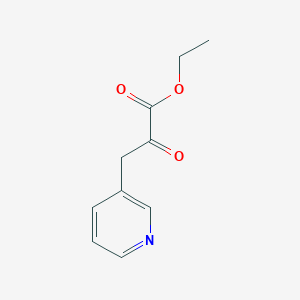 molecular formula C10H11NO3 B15280223 Ethyl 2-oxo-3-(pyridin-3-YL)propanoate 