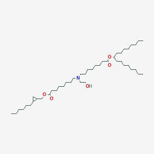 molecular formula C45H87NO5 B15280246 Heptadecan-9-yl 8-((8-((2-hexylcyclopropyl)methoxy)-8-oxooctyl)(2-hydroxyethyl)amino)octanoate 