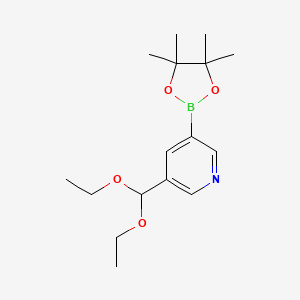 3-(Diethoxymethyl)-5-(4,4,5,5-tetramethyl-1,3,2-dioxaborolan-2-yl)pyridine
