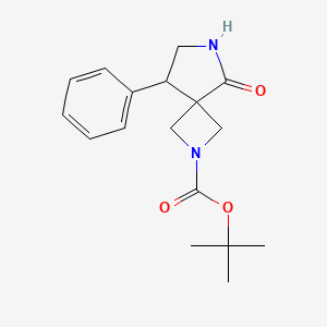 5-Oxo-8-phenyl-2,6-diaza-spiro[3.4]octane-2-carboxylic acid tert-butyl ester