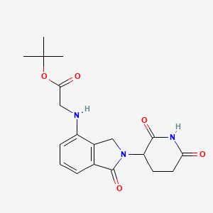 molecular formula C19H23N3O5 B15280322 tert-Butyl (2-(2,6-dioxopiperidin-3-yl)-1-oxoisoindolin-4-yl)glycinate 