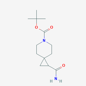 Tert-butyl 1-carbamoyl-6-azaspiro[2.5]octane-6-carboxylate