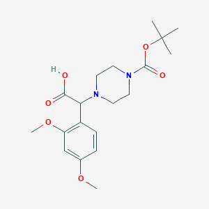 2-(4-Boc-piperazinyl)-2-(2,4-dimethoxylphenyl)acetic acid
