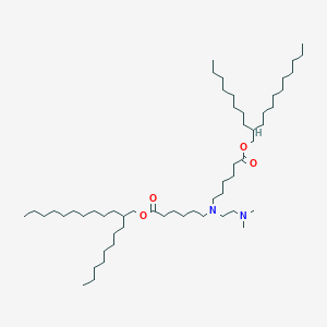 molecular formula C56H112N2O4 B15280376 Bis(2-octyldodecyl) 6,6'-((2-(dimethylamino)ethyl)azanediyl)dihexanoate 