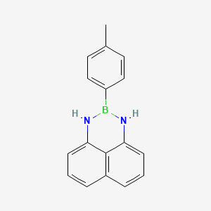 molecular formula C17H15BN2 B1528039 3-(4-Methylphenyl)-2,4-diaza-3-boratricyclo-[7.3.1.0{5,13}]trideca-1(13),5,7,9,11-pentaene CAS No. 1159803-47-0