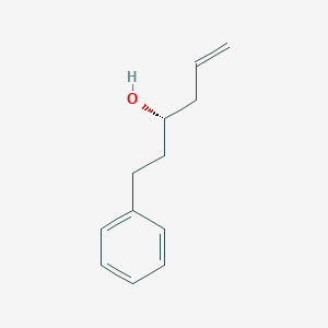 molecular formula C12H16O B15280398 (S)-1-Phenylhex-5-en-3-ol 