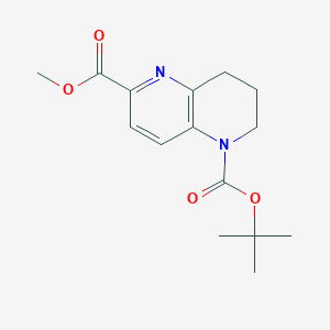 1-Tert-Butyl6-Methyl 3,4-Dihydro-1,5-Naphthyridine-1,6(2H)-Dicarboxylate