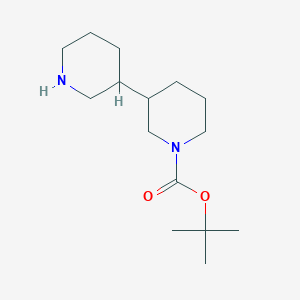 molecular formula C15H28N2O2 B1528044 Tert-Butyl 3-(Piperidin-3-Yl)Piperidine-1-Carboxylate CAS No. 1251018-66-2