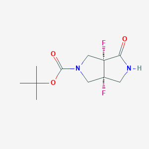 Cis-Tert-Butyl 3A,6A-Difluoro-4-Oxohexahydropyrrolo[3,4-C]Pyrrole-2(1H)-Carboxylate