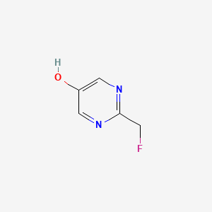molecular formula C5H5FN2O B1528048 2-(Fluoromethyl)pyrimidin-5-OL CAS No. 1391733-75-7