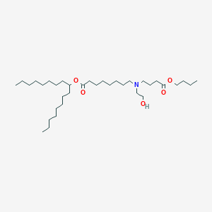 molecular formula C35H69NO5 B15280504 Heptadecan-9-yl 8-((4-butoxy-4-oxobutyl)(2-hydroxyethyl)amino)octanoate 
