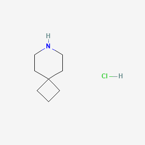 molecular formula C8H16ClN B1528051 7-Azaspiro[3.5]nonane hydrochloride CAS No. 1414885-16-7