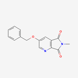 molecular formula C15H12N2O3 B1528055 3-Benzyloxy-6-methyl-pyrrolo[3,4-b]pyridine-5,7-dione CAS No. 1373029-12-9