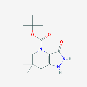 tert-Butyl 3-hydroxy-6,6-dimethyl-6,7-dihydro-1H-pyrazolo[4,3-b]pyridine-4(5H)-carboxylate