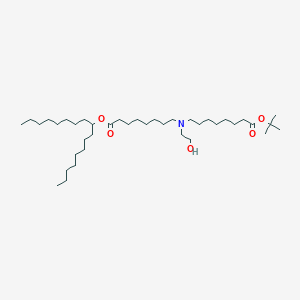 molecular formula C39H77NO5 B15280585 tert-Butyl 8-((8-(heptadecan-9-yloxy)-8-oxooctyl)(2-hydroxyethyl)amino)octanoate 