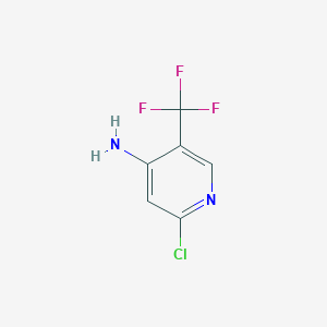 molecular formula C6H4ClF3N2 B1528059 2-Chloro-5-(trifluoromethyl)pyridin-4-amine CAS No. 1061358-78-8