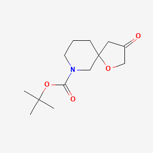 molecular formula C13H21NO4 B1528060 3-Oxo-1-oxa-7-aza-spiro[4.5]decane-7-carboxylic acid tert-butyl ester CAS No. 1160246-89-8