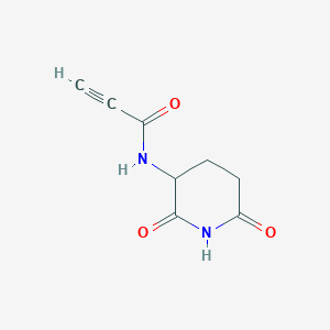 molecular formula C8H8N2O3 B15280600 N-(2,6-Dioxopiperidin-3-yl)propiolamide 
