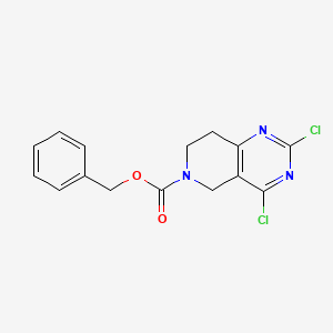 molecular formula C15H13Cl2N3O2 B1528063 Benzyl 2,4-dichloro-7,8-dihydropyrido[4,3-D]pyrimidine-6(5H)-carboxylate CAS No. 1160248-14-5