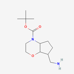molecular formula C13H24N2O3 B1528064 7-Aminomethyl-hexahydro-cyclopenta[1,4]oxazine-4-carboxylic acid tert-butyl ester CAS No. 1263181-32-3