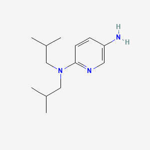 molecular formula C13H23N3 B15280656 N2,N2-bis(2-methylpropyl)pyridine-2,5-diamine 