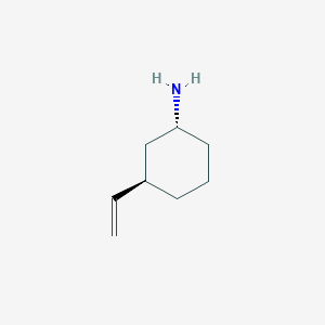 molecular formula C8H15N B15280665 Rel-(1R,3R)-3-vinylcyclohexan-1-amine 