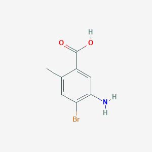 molecular formula C8H8BrNO2 B1528067 5-Amino-4-bromo-2-methylbenzoic acid CAS No. 1373029-07-2