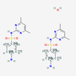 4-Amino-N-(4,6-dimethylpyrimidin-2-yl)(1,2,3,4,5,6-13C6)cyclohexa-1,3,5-triene-1-sulfonamide;hydrate