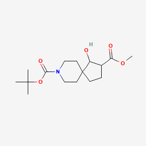 8-tert-Butyl 2-methyl 1-hydroxy-8-azaspiro[4.5]decane-2,8-dicarboxylate