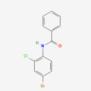 molecular formula C13H9BrClNO B15280708 N-(4-bromo-2-chlorophenyl)benzamide 