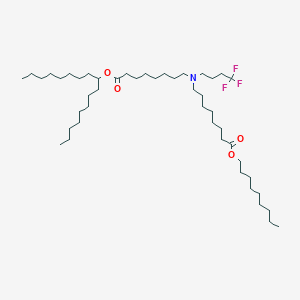 molecular formula C46H88F3NO4 B15280724 Heptadecan-9-yl 8-((8-(nonyloxy)-8-oxooctyl)(4,4,4-trifluorobutyl)amino)octanoate 