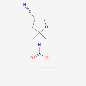 Tert-butyl 7-cyano-5-oxa-2-azaspiro[3.4]octane-2-carboxylate