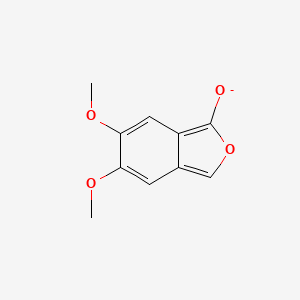 molecular formula C10H9O4- B15280744 5,6-dimethoxy-2-benzofuran-1-olate 